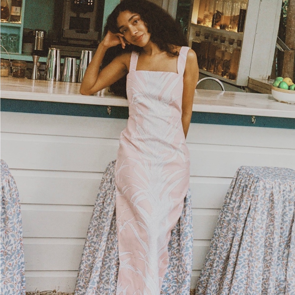 Coco Shop Pink and White Dress